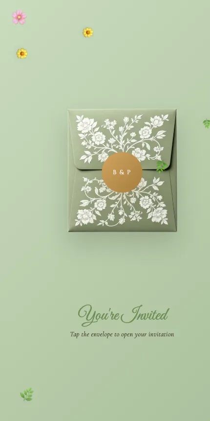 Classic Romance Wedding invitation website design