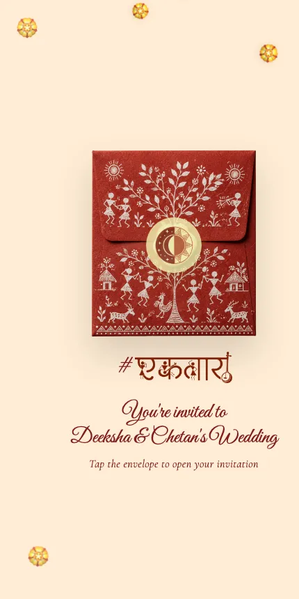 Elegant Pastel Wedding invitation website design