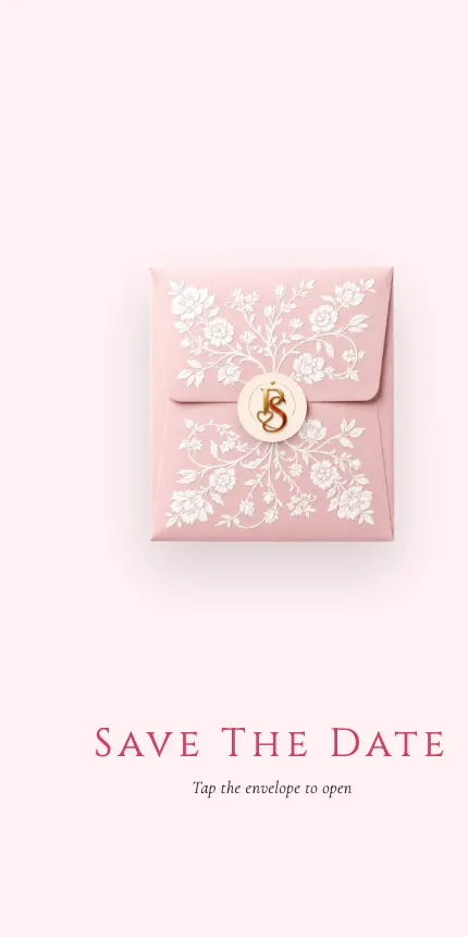 Quick Announcement Save the Date invitation website design