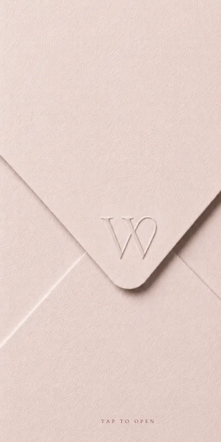 Minimalist Save the Date invitation website design